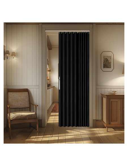 Cortina Magnética AJAZZ 100% Opaca 107x198 cm Negra