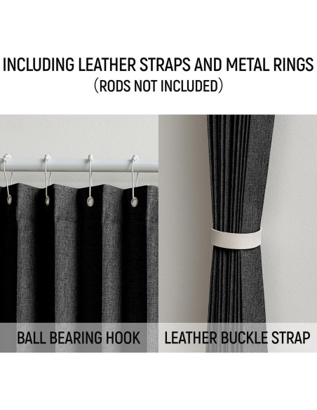 Cortina Magnética AJAZZ 100% Opaca 107x198 cm Negra