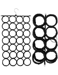 Perchero Plegable Super Z Outlet 28 Agujeros Negro Organizador 2