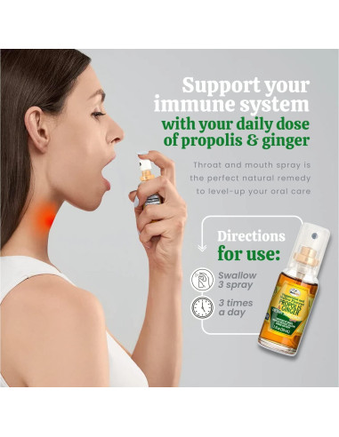 Beelife Spray de Propóleos para Garganta - Paquete de 3 x 90ml