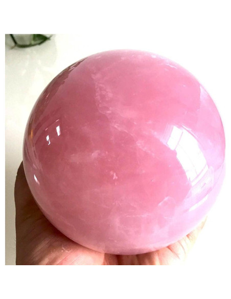Esfera de Cristal Curativo Cuarzo Rosa 5cm con Base MDYSC