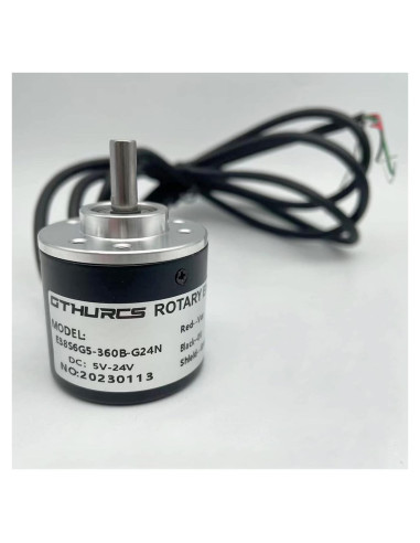 Encoder Rotativo Incremental 360P/R DC 5-24V Eje 6mm
