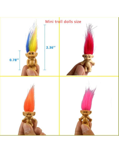 Muñecos Troll Vintage Yintlilocn 20PCS PVC 7.62 cm