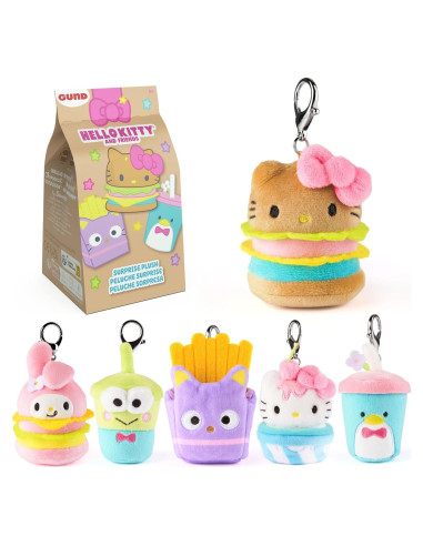 GUND Peluche Sorpresa Hello Kitty 10.16 cm Comida Rápida