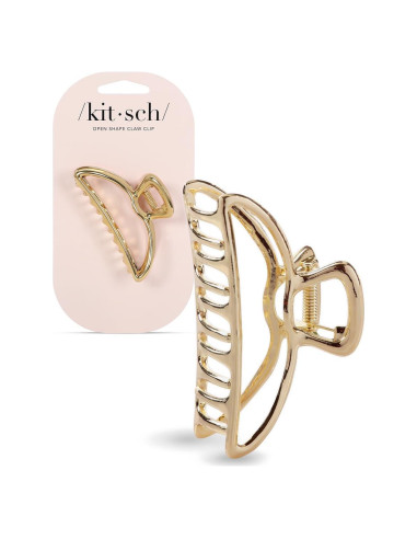 Pinzas de Garra de Metal Kitsch Doradas para Mujeres - 1 Pc