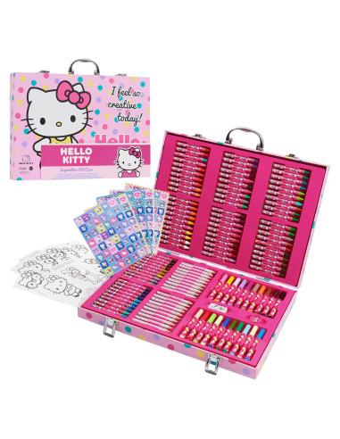 Set de Dibujo Hello Kitty 137 Piezas para Niños 4-12 Años