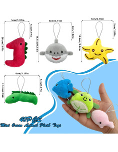 Set 40 Mini Juguetes de Peluche Oceánicos XIPEGPA 2