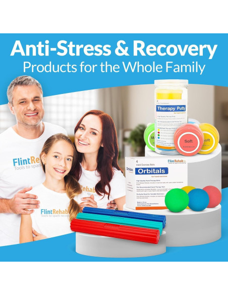 Masilla Terapéutica FlintRehab para Mano - 4 Paquetes de 85g