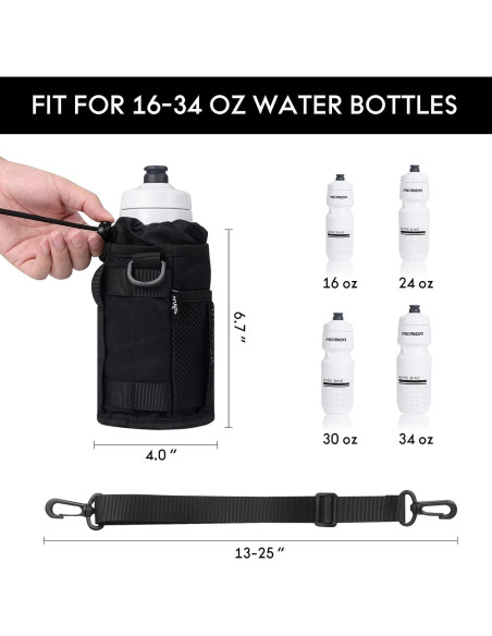 Soporte para Taza de Bicicleta WUVOP - Universal con Bolsillo