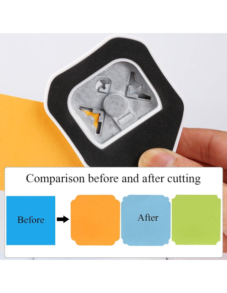 Troquelador de Esquinas 3 en 1 LOONENG para Manualidades