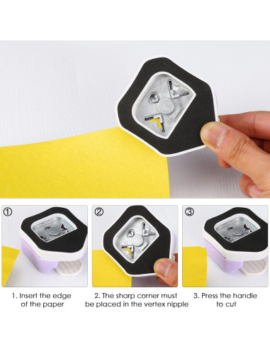 Troquelador de Esquinas 3 en 1 LOONENG para Manualidades
