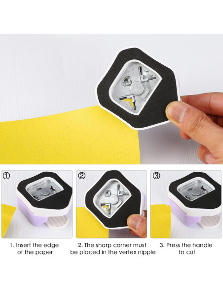 Troquelador de Esquinas 3 en 1 LOONENG para Manualidades