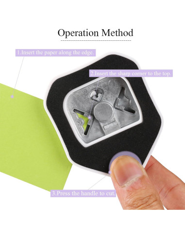 Troquelador de Esquinas 3 en 1 LOONENG para Manualidades