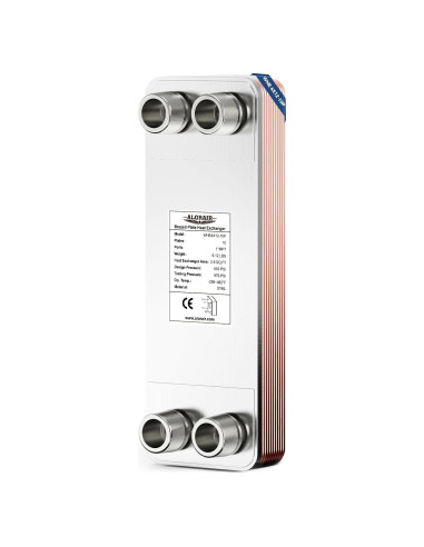 Intercambiador de Calor de Placas ALORAIR WHE4X12-10P Acero Inoxidable