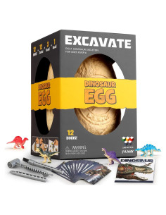 Kit de Excavación de Huevo de Dinosaurio Jumbo Woumserta - 12 Modelos