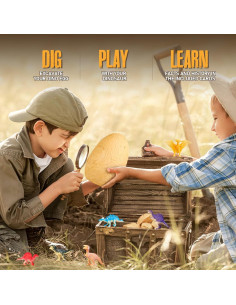 Kit de Excavación de Huevo de Dinosaurio Jumbo Woumserta - 12 Modelos 2