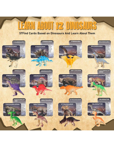 Kit de Excavación de Huevo de Dinosaurio Jumbo Woumserta - 12 Modelos Kit de Excavación de Huevo de Dinosaurio Jumbo Woumserta - 12 Modelos