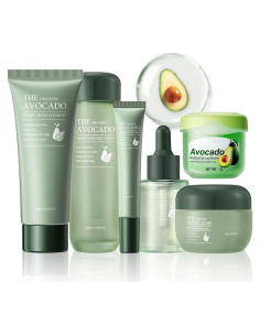 Set de Cuidado de Piel de Aguacate Rosarden 6 en 1 Hidratante