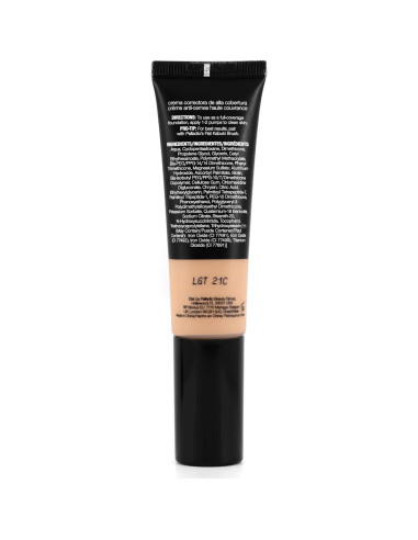 Crema CC Palladio 1.48 ml Claro 21C, Cobertura Total, Vegana