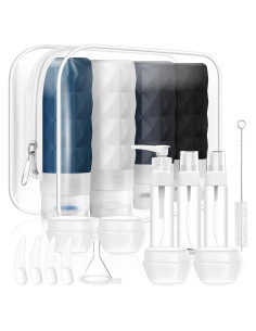 Juego de Botellas de Viaje 20 Piezas PHOVSUV Silicona TSA