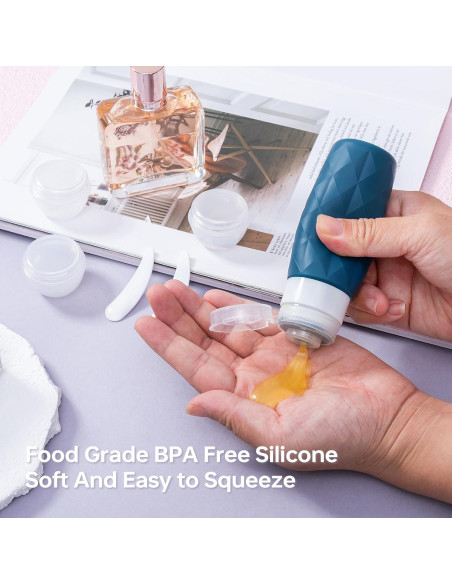 Juego de Botellas de Viaje 20 Piezas PHOVSUV Silicona TSA