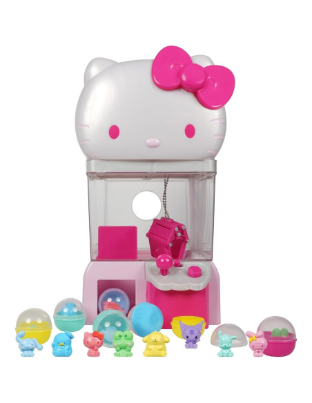 Máquina de Garras 30 cm Hello Kitty y Amigos con 8 Figuras