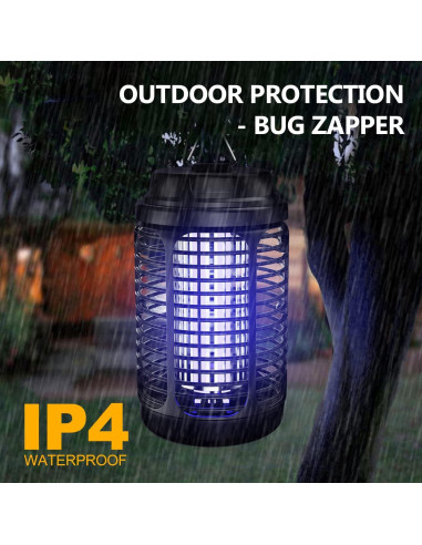 Asesino de Mosquitos Eléctrico VANELC 4000V Impermeable 1.05kg