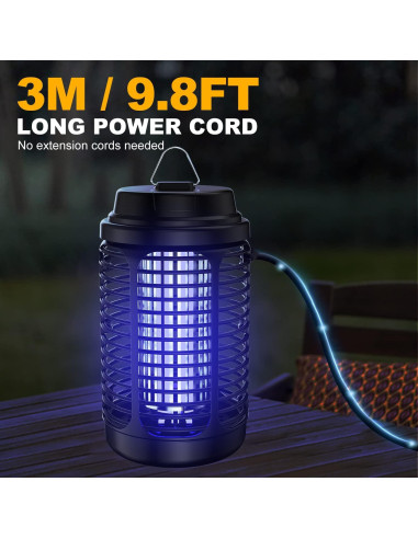 Asesino de Mosquitos Eléctrico VANELC 4000V Impermeable 1.05kg