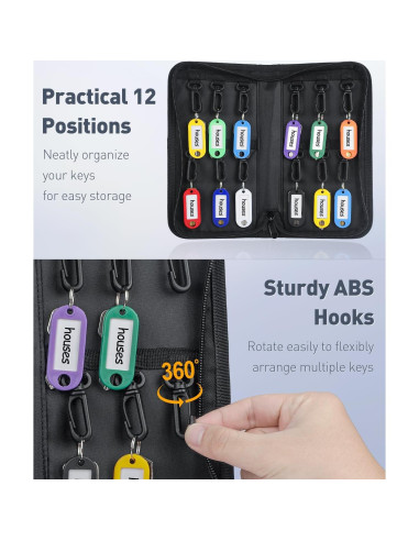 Organizador de Llaves Portátil Uniclife 12 Llaves Impermeable