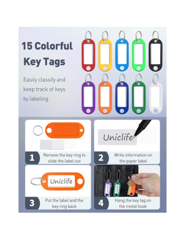 Organizador de Llaves Portátil Uniclife 12 Llaves Impermeable