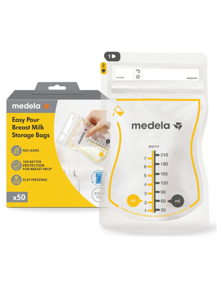 Bolsas de Almacenamiento de Leche Materna Medela Easy Pour 50 Unidades 210ml