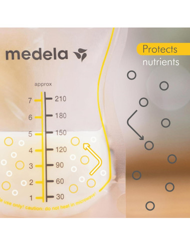 Bolsas de Almacenamiento de Leche Materna Medela Easy Pour 50 Unidades 210ml