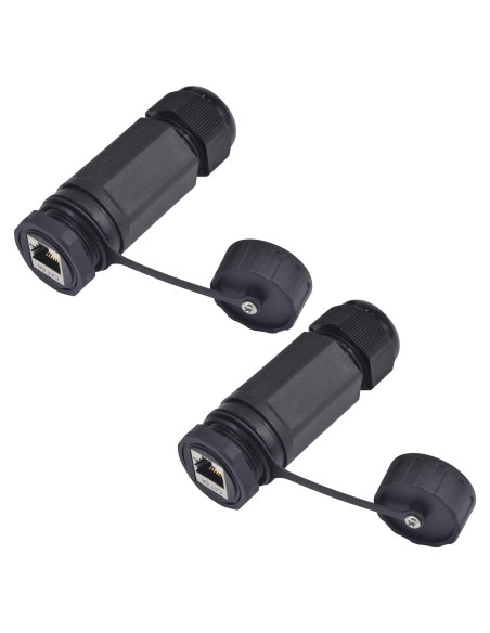 Conector RJ45 CAT6A a Prueba de Agua ANMBEST 2PCS IP68