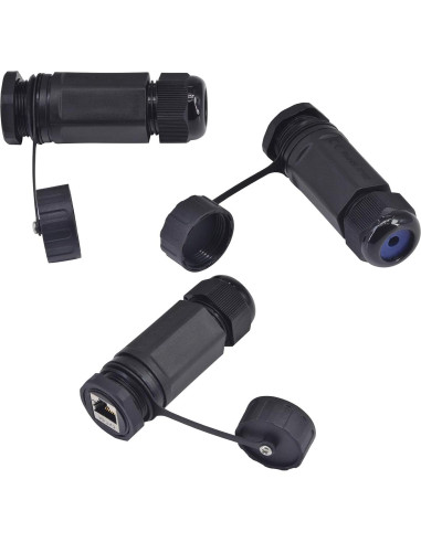 Conector RJ45 CAT6A a Prueba de Agua ANMBEST 2PCS IP68