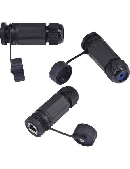 Conector RJ45 CAT6A a Prueba de Agua ANMBEST 2PCS IP68