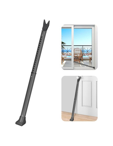 Barra de Seguridad para Puerta AceMining Ajustable 53-117 cm Gris