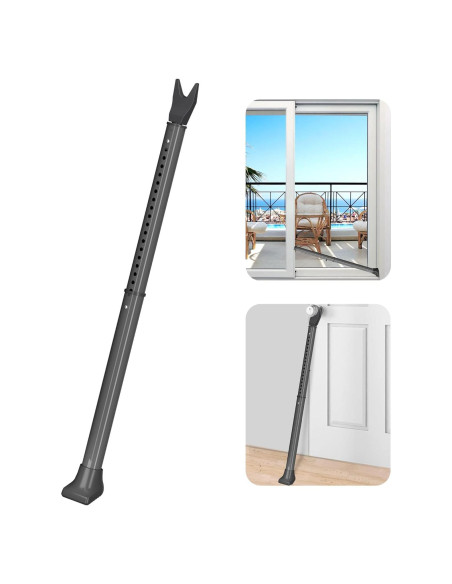 Barra de Seguridad para Puerta AceMining Ajustable 53-117 cm Gris