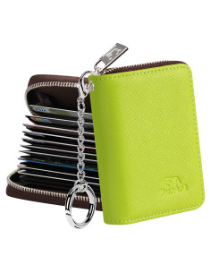 Cartera Compacta FurArt para Mujeres con Bloqueo RFID Verde