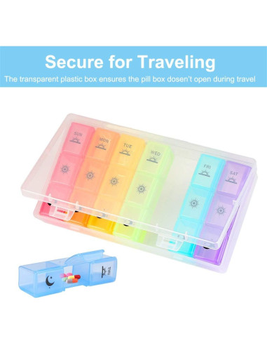 Organizador Semanal de Pastillas SE7EN-DAY Grande 7 Días