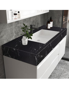 Papel Contacto Autoadhesivo Mármol Negro Mate 30x200 cm 2