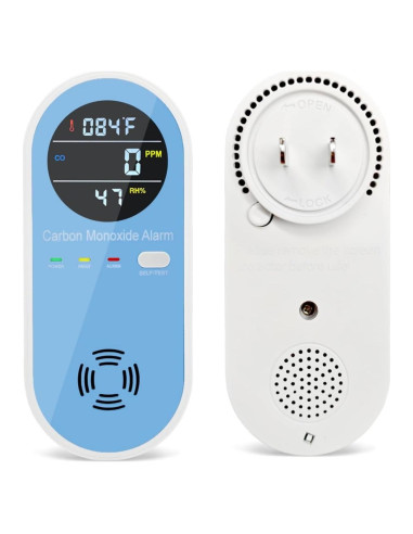 Detector de Monóxido de Carbono 3 en 1 CHENGHEM con Pantalla LCD