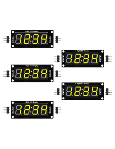 Módulo Pantalla LED 0.56" TM1637 4 Dígitos Amarillo
