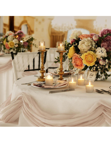 6 Pack Velas LED Sin Llama VIODAIM con Control Remoto y Temporizador