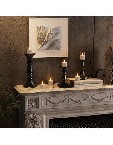 6 Pack Velas LED Sin Llama VIODAIM con Control Remoto y Temporizador