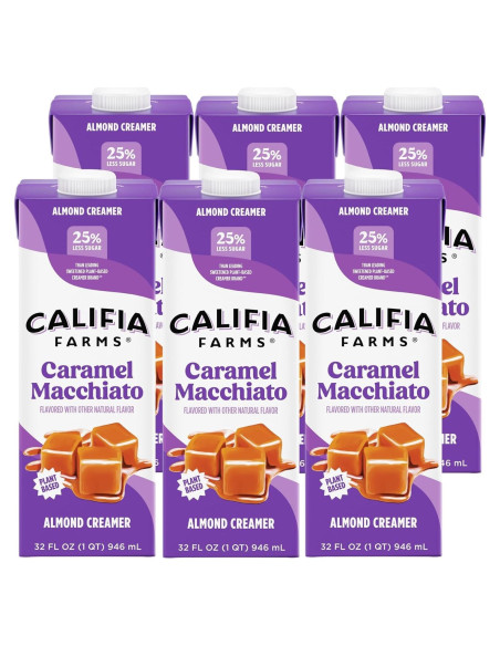 Crema de Almendra Califia Farms Sabor Caramelo Macchiato 192 Oz