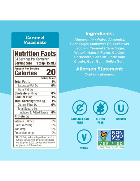 Crema de Almendra Califia Farms Sabor Caramelo Macchiato 192 Oz
