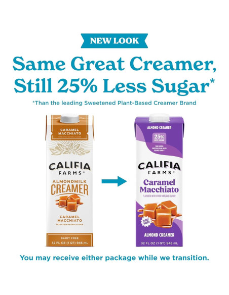 Crema de Almendra Califia Farms Sabor Caramelo Macchiato 192 Oz