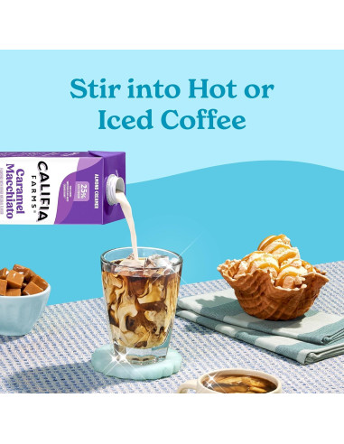 Crema de Almendra Califia Farms Sabor Caramelo Macchiato 192 Oz