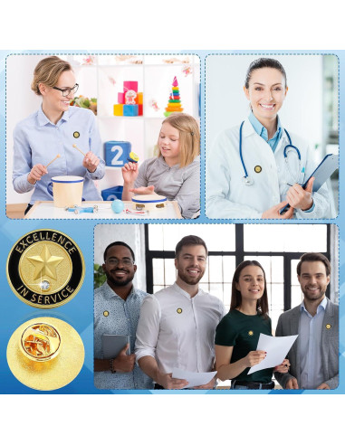 Pines de Reconocimiento Empleado del Mes Yunlly - 100 Pcs