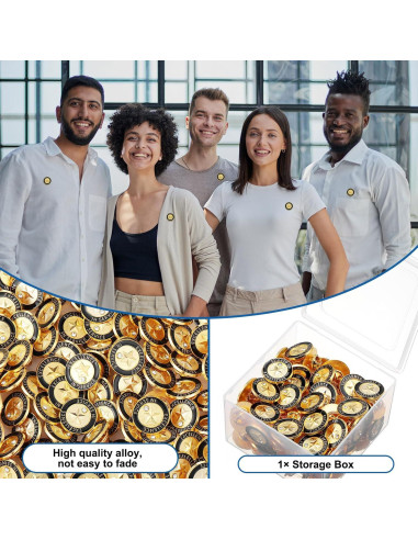 Pines de Reconocimiento Empleado del Mes Yunlly - 100 Pcs